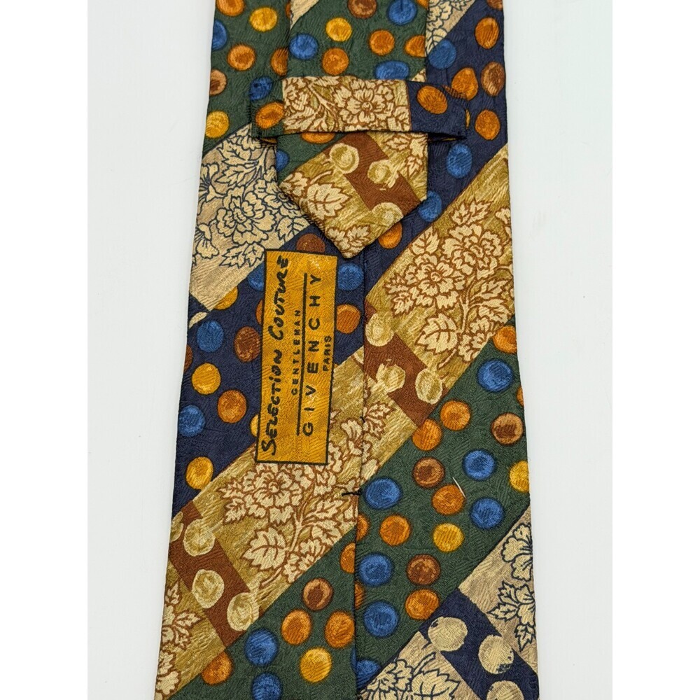 Givenchy Essentials Couture Necktie Men's Abstract Geometric Print Silk Tie - Picture 9 of 13